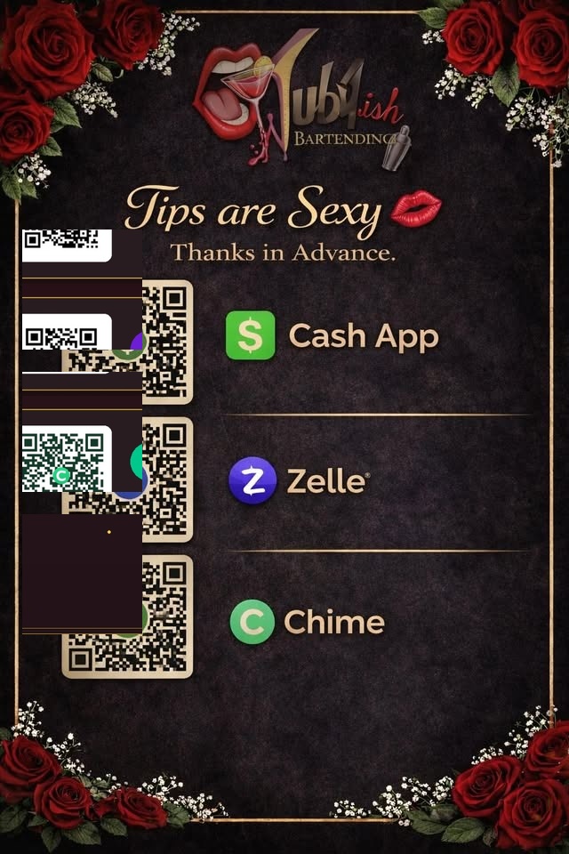 Wubyish Bartending Tips Flyer